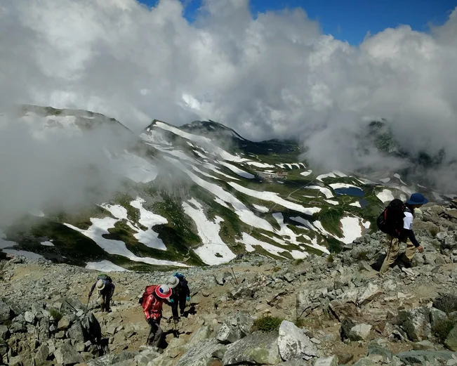 climbing mountain